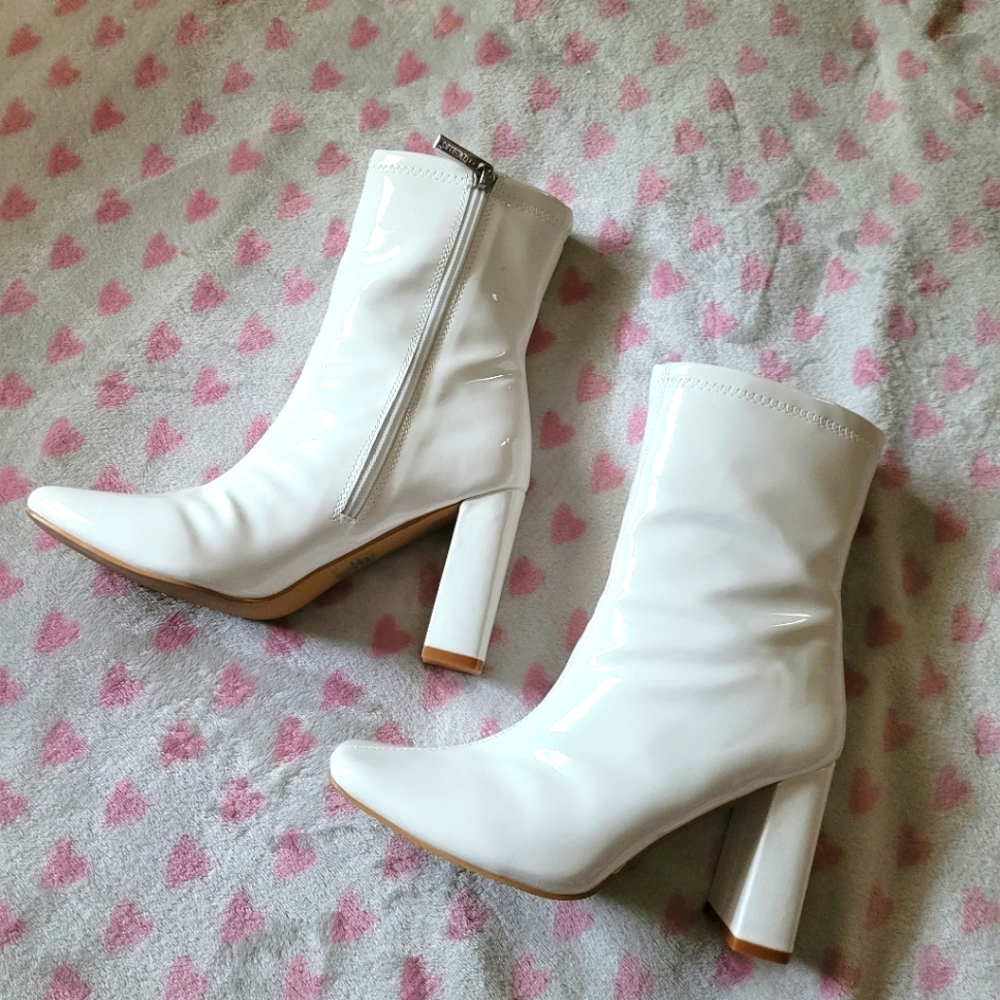 White GoGo boots!